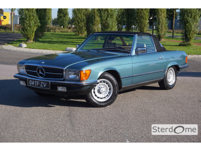 Mercedes-Benz Sl 380 sl v8 l automaat l beige lederen bekleding l airco l hardtop l 71347 km l 14 ' lm koonkurk velgen l centrale deurvergrendeling i complete historie bekend l