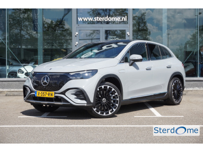 Mercedes-Benz Eqe suv 350 + l amg line 91 kwh mbux 2024 l airmatic l achterasbesturing l panorama-schuifdak l distronic l digital light l 360 camera l burmester soundsystem l alarm systeem l sfeer verlichting l  keyless go l btw auto l nieu...
