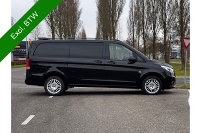Mercedes-Benz Vito 114 cdi lang l trekhaak l becker map pilot l camera l led intelligent l comfortstoelen voor best. + bijrijder l airco l houten vloer l thermotronic l lm velgen l dakrails l tussenschot l