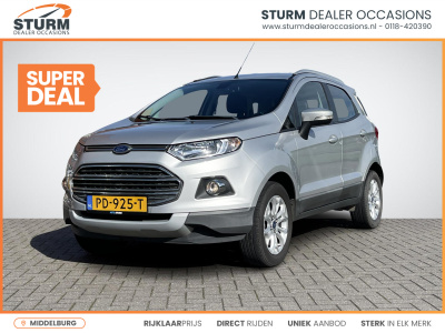 Ford Ecosport 1.0 ecoboost titanium technology pack | cruise control | keyless entry | bluetooth tel. | park. sensor | ½ leder | rijklaarprijs!