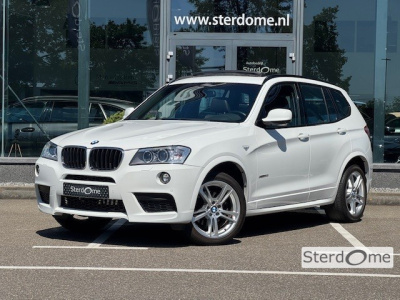 BMW X3 xdrive20i high executive l m line sportpakket l panoramadak l leder l led l elekt. bedienbare achterklep l stoelverwarming l parkeersensoren l navi l cruise controle l airconditioning l