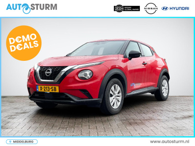Nissan Juke 1.0 dig-t visia | cruise control | airco | led koplampen | radio-mp3 speler | bluetooth tel. | elek. ramen + spiegels | rijklaarprijs!