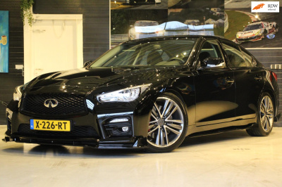 Infiniti Q q50 3.0t red sport 405 pk - export price €19.995,- leder - maxton - memorie + elek stoelen - pdc rondom - uniek!