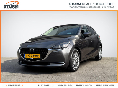 Mazda 2 1.5 skyactiv-g signature | navigatie | 360° camera | head-up display | stuur- + stoelverwarming | led koplampen | apple carplay/android auto | rijklaarprijs!