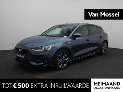 Ford Focus 1.0 ecoboost hybrid st-line | automaat | winterpack | apple carplay / android auto | 17'' lmv | camera | chrome blue