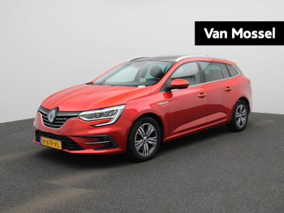 Renault Megane 1.3 tce intens | automaat | lmv | trekhaak | stoel verwarming | schuifdak | parkeer sensoren | camera | climate control | half leder