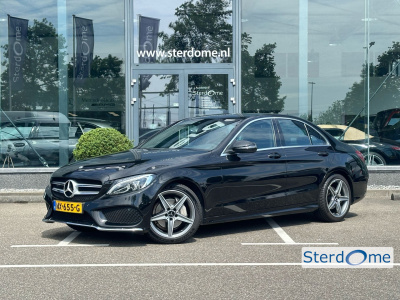 Mercedes-Benz C-Klasse 180 amg sport edition l trekhaak l stoelverwarming l camera l tempomaat l lederen bekleding l l automaat l led l nederlandse auto i