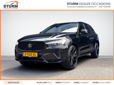Volvo XC60 2.0 t6 plug-in hybrid awd plus black edition | trekhaak uitklapbaar | panoramadak | head-up display | 360° camera | stoelventilatie- + verwarming | geheugenstoelen | rijklaaprijs!