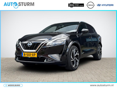 Nissan Qashqai 1.5 e-power tekna plus | panoramadak | nappa leder | bose audio | geheugenstoel | 20'' velgen | head-up display | stuur- + stoelverwarming | rijklaarprijs!