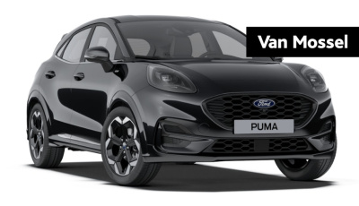 Ford Puma 1.0 ecoboost hybrid st-line x | €4.000,00 korting! | 18 inch | elektrische achterklep | b&o audio | handgeschakeld | agate black |
