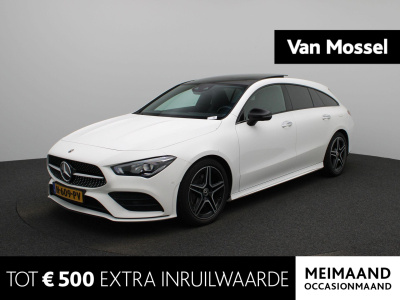 Mercedes-Benz Cla shooting brake 200 business solution amg | automaat | panoramadak | virtual cockpit | camera | trekhaak | sfeer verlichting | elektrische achterklep | parkeer sensoren | navigatie | climate control | stoel verwarming |