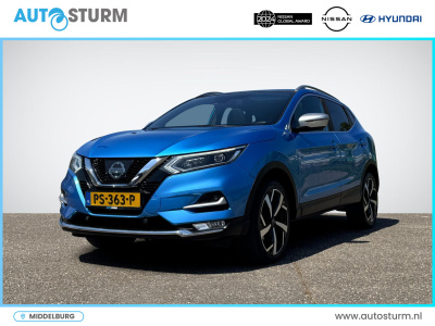 Nissan Qashqai 1.6 tekna + 1500kg trekgewicht | panoramadak | nappa leder | geheugenstoel | bose audio | trekhaak | stoelverwarming | 360° camera | rijklaarprijs!