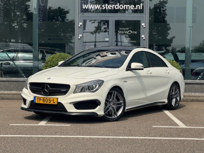Mercedes-Benz Cla amg 45 4matic l 361 pk l dealer onderhouden l panoramadak l performance stoelen l led l thermotronic l pts l navi l