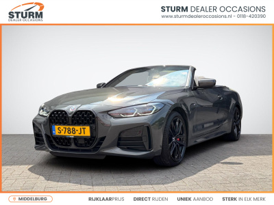 BMW 4 Serie cabrio m440i xdrive high executive m sport pro nl-auto np. €121.000! | trekhaak uitklapbaar | nekverwarming | 360° camera | individual interieur | head-up display | rijklaarprijs!
