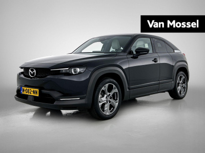 Mazda Mx-30 e-skyactiv 145 luxury 36 kwh | adaptieve cruise | head-up display | dodehoekdetectie | navigatie | apple carplay | premium audio | verwarmde stoelen | stuurwiel verwarmd | parkeersensoren | keyless entry | led koplampen | ...