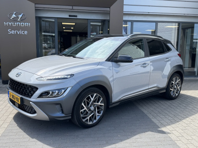 Hyundai Kona 1.6 gdi hev premium | trekhaak 1350kg! | leder | navigatie | sto
