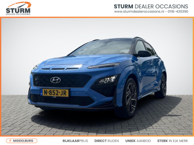 Hyundai Kona 1.0 t-gdi n line | navigatie full-map | stoelverwarming + ventilatie | digitaal instrumentenpaneel | apple carplay/android auto | leder/alcantara | led koplampen | rijklaarprijs!