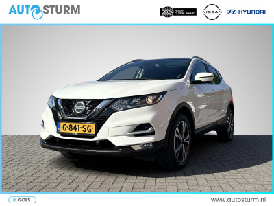 Nissan Qashqai 1.3 dig-t n-connecta trekhaak |design pack | panoramadak | apple carplay/android auto | 360° camera | keyless entry | navigatie | dab | rijklaarprijs!