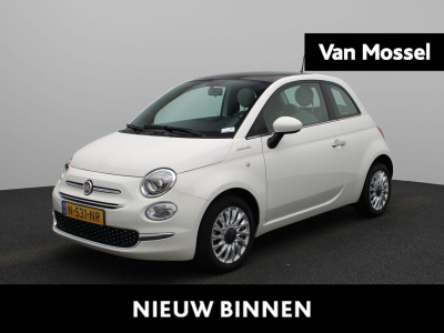 Fiat 500 1.0 hybrid dolcevita | lmv | panorama dak | bluetooth | airco | parkeer sensoren | dab | cruise control | lage km stand