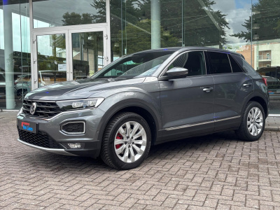 Volkswagen T-roc 1.5 tsi 150pk t-roc sport| dode hoek|trekhaak afn|stuur-stoelverwarming|navi|led | rijklaarprijs incl. 1jaar garantie