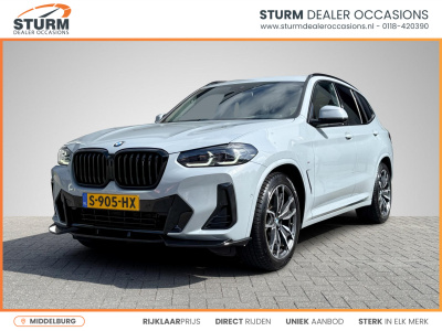 BMW X3 xdrive20i high executive m sport | trekhaak uitklapbaar | navigatie full-map | stuur- + stoelverwarming | apple carplay/android auto | leder | rijklaarprijs!