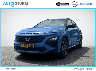 Hyundai Kona 1.0 t-gdi n line | navigatie full-map | stoelverwarming + ventilatie | digitaal instrumentenpaneel | apple carplay/android auto | leder/alcantara | led koplampen | rijklaarprijs!