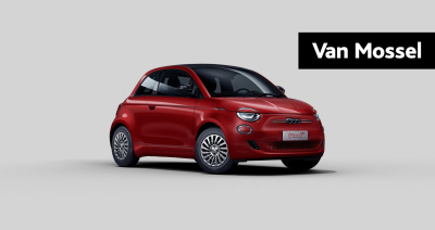 Fiat 500 C red 24 kwh | cruise control |apple carplay/android auto | 8 jaar garantie! | *1000,- euro extra inruilbonus!*