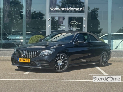 Mercedes-Benz C-Klasse cabrio 200 premium amg l aircap l airscarf l leder twin l stoelverwarming l 360 gr camera l mbux l alarm klasse 3 l led l multispaaks amg l airco l