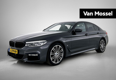 BMW 5 Serie 530e iperformance m sport | 340 pk! | automaat | 360 camera | navigatie | bowers & wilkins surround | soft close | zonnescherm |  sfeerverlichting | adaptieve cruise control | leder | memory seats | heads up display | clim...