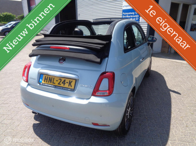 Fiat 500 C 1.0 hybrid launch edition/airco/16''lm velgen/half leer/1st eig/slechts 34000km