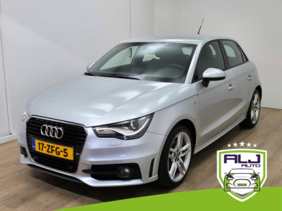 Audi A1 Sportback occasion 1.4 tfsi pro 2x s line met clima airco en sportstoelen halfleer | tweedehands audi a1 grijsmet | bomvol