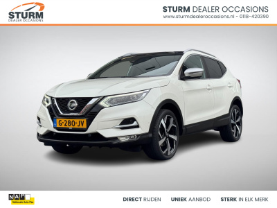Nissan Qashqai 1.3 dig-t tekna + | trekhaak | panoramadak | nappa leder | apple carplay/android auto | bose audio | geheugenstoel | stoelverwarming | rijklaarprijs!