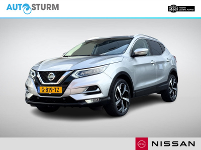 Nissan Qashqai 1.3 dig-t tekna | trekhaak | apple carplay/android auto | 360° camera | stoelverwarming | led koplampen | dodehoek detectie | rijklaarprijs!