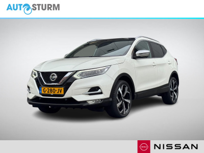 Nissan Qashqai 1.3 dig-t tekna + | trekhaak | panoramadak | nappa leder | apple carplay/android auto | bose audio | geheugenstoel | stoelverwarming | rijklaarprijs!