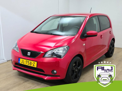 Seat Mii occasion 1.0 sport connect met cruisecontrol! | tweedehands seat mii in rood | airco | sportvelgen | radio met aux | alj