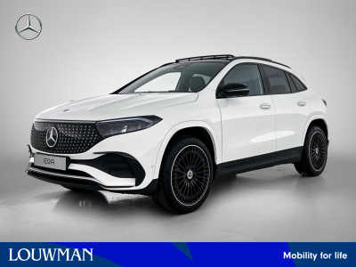 Mercedes-Benz Eqa 250+ business solution amg 71 kwh | premium pakket | trekhaak | nightpakket | 20 inch multispaaks zwart | smartphone integratie | panoramaschuifdak | head-up display | parkeerpakket met 360°-camera |