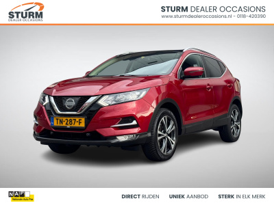 Nissan Qashqai 1.2 n-connecta design pack | trekhaak | navigatie | 360° camera | panoramadak | keyless entry | cruise & climate control | rijklaarprijs!
