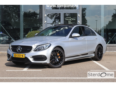 Mercedes-Benz C-Klasse 180 ambition l amg l panoromadak l luchtvering airmatic l camera l leder twin l led l airconditioning l pts l elektrisch bedienbare achterklep l deelbare achterbank l stoelverwarming l