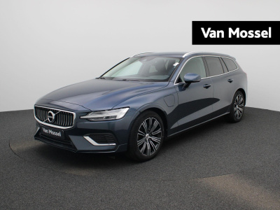 Volvo V60 2.0 t6 recharge awd inscription | automaat | lmv | trekhaak | leder | virtual cockpit | cruise control | camera | navigatie | harman kardon | apple carplay | dab