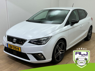 Seat Ibiza occasion 1.0 tsi fr business intense (115 pk) | tweedehands seat ibiza | wit | airco | sportvelgen | sportieve look