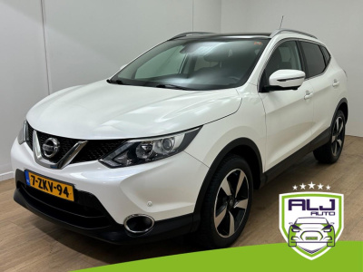 Nissan Qashqai occasion 1.2 connect edition | tweedehands nissan qashqai | wit | airco | panoramadak |