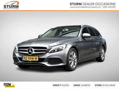 Mercedes-Benz C-Klasse estate 180 premium plus | panoramadak | leder | led koplampen | stoelverwarming | navigatie | camera | dodehoek | rijklaarprijs!