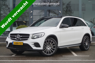 Mercedes-Benz Glc 300 4matic l amg line l 245 pk l panoramadak l burmester l stoelkoeling en stoelverwarming l keyless go l distronic l trekhaak wegklapbare l leer l adaptief led high intelligent l warmte werend en geluidswerend glas l coma...
