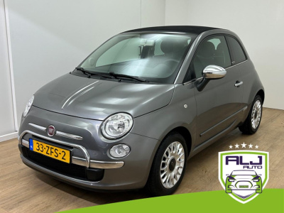 Fiat 500 C occasion 0.9 twinair pop | grijs | tweedehands fiat 500 | cruisecontrol | airco | cabrio