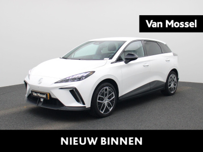 MG Mg4 64 kwh luxury | automaat | navigatie | climate control | apple carplay / android auto | adaptive cruise control | stoel/stuur verwarming | half-leder | lage km stand