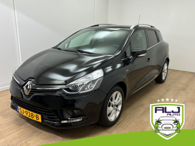 Renault Clio estate occasion 0.9 tce limited | zwart | airco | tweedehands renault clio | cruisecontrol