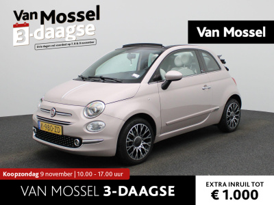 Fiat 500 C 1.0 hybrid star | cabrio | half-leder | navigatie | climate control | lmv | parkeer sensoren | dab | lage km stand