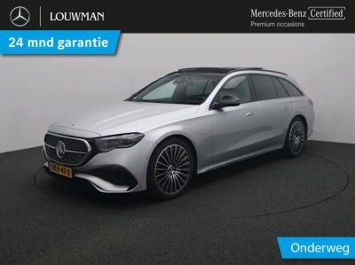 Mercedes-Benz E-Klasse estate 300 e sport edition amg line | panorama schuif-kanteldak | distronic | memory voor stoelen | burmester® | alarm | lederen bekleding. inclusief 24 maanden mb certified garantie voor europa.