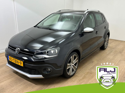 Volkswagen Polo occasion 1.2 tsi cross | zwart | tweedehands polo cross | automaat | airco | bluetooth audio | cruisecontrol