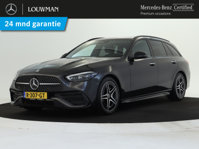 Mercedes-Benz C-Klasse estate 180 amg line | amg line | sfeerverlichting | dodehoek detectie | inclusief 24 maanden mb certified garantie voor europa.